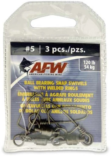 AFW FTBB120B-A Solid Brass Ball Bearing Snap Swivels 3 AFW FTBB120B-A Solid Brass Ball Bearing Snap Swivels