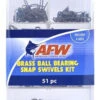 AFW TKB00007 Brass Ball Bearing Snap Swivels Kit 51 Pieces -Fishing Journey Shop afw tkb00007 brass ball bearing snap swivels kit 51 pieces 50320.1651077533
