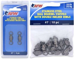 American Fishing Wire Stainless Steel Ball Bearing Swivels 12 American Fishing Wire Stainless Steel Ball Bearing Swivels -Fishing Journey Shop american fishing wire stainless steel ball bearing swivels 57434.1651171818