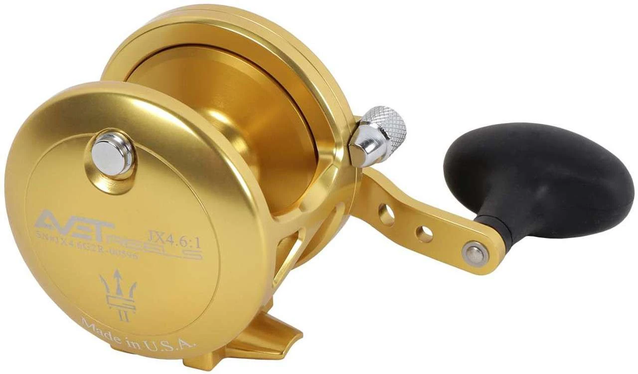 Avet JX 4.6 G2 1 Speed Reel - Gold (No Glide Plate) 5 Avet JX 4.6 G2 1 Speed Reel - Gold (No Glide Plate) - Image 3