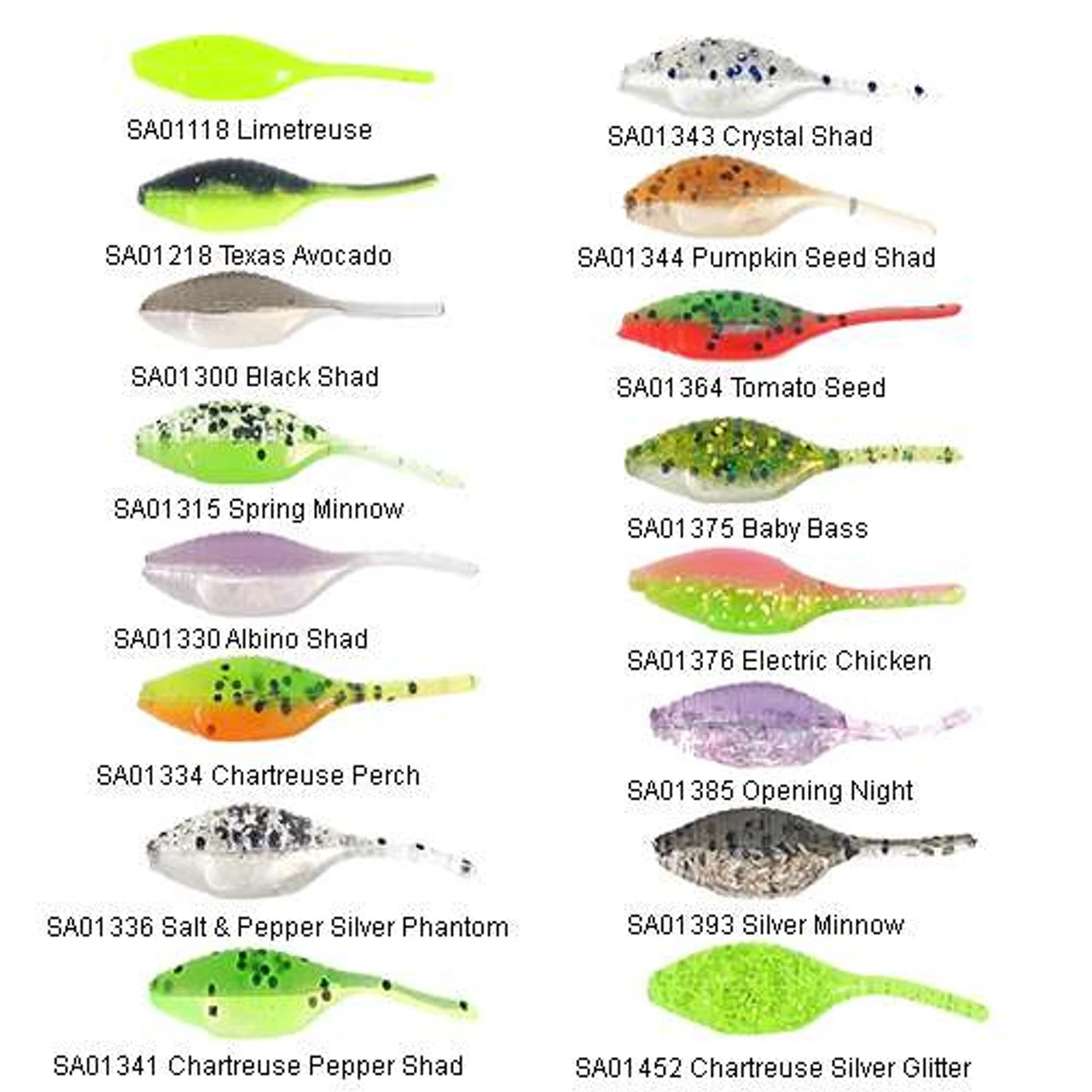 Bass Assassin Tiny Shad Lures 4 Bass Assassin Tiny Shad Lures - Image 2