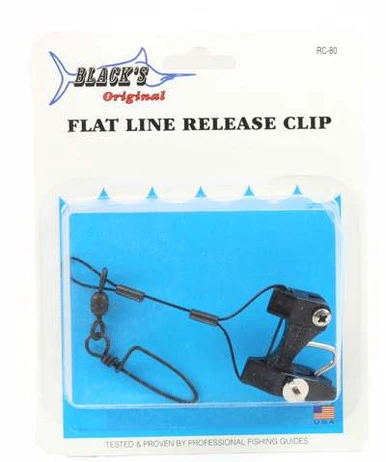 Black Marine RC80 Flat Line Release Clip 3 Black Marine RC80 Flat Line Release Clip