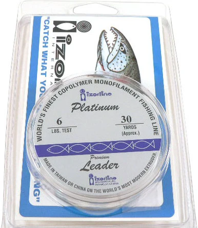 Izorline Platinum Monofilament Fishing Leader 3 Izorline Platinum Monofilament Fishing Leader